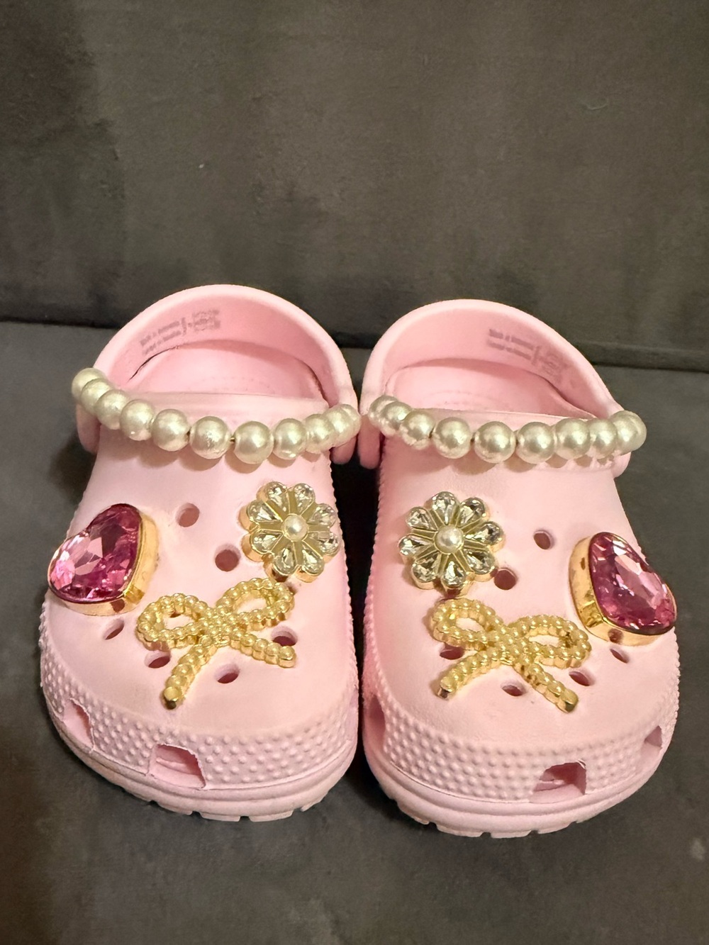 Toddler Classic Pearl Glam Clog
